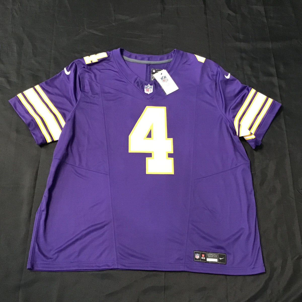極上美品 N.O.UNナウン UNIFORMFIT RIGID X 36in Minnesota Vikings Dalvin Cook #4 Stitched Jersey Adult 3XL NWT