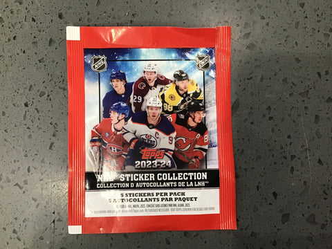 2023-24 Topps Hockey Sticker Pack