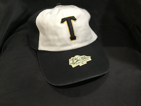 Tucson Toros Black/White Hat Black T Logo* Stretch Fit Small