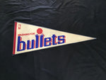 Team Pennant Vintage Basketball Washington Bullets