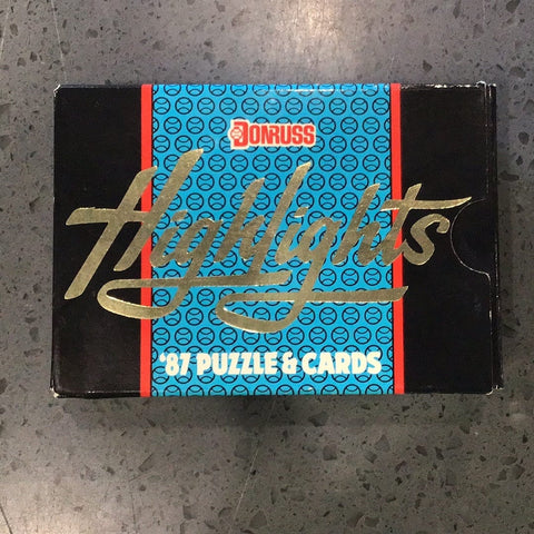 1987 Donruss Highlights Puzzle and Card Factory Sealed Baseball Complete Set 1-56