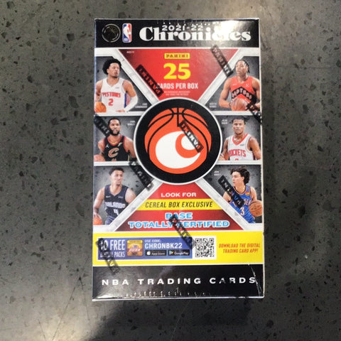 2021-22 Chronicles Basketball Cereal Box