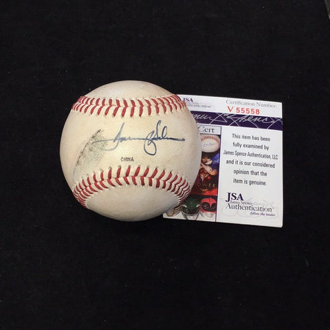 Tommy Helms Autographed Baseball JSA Certified
