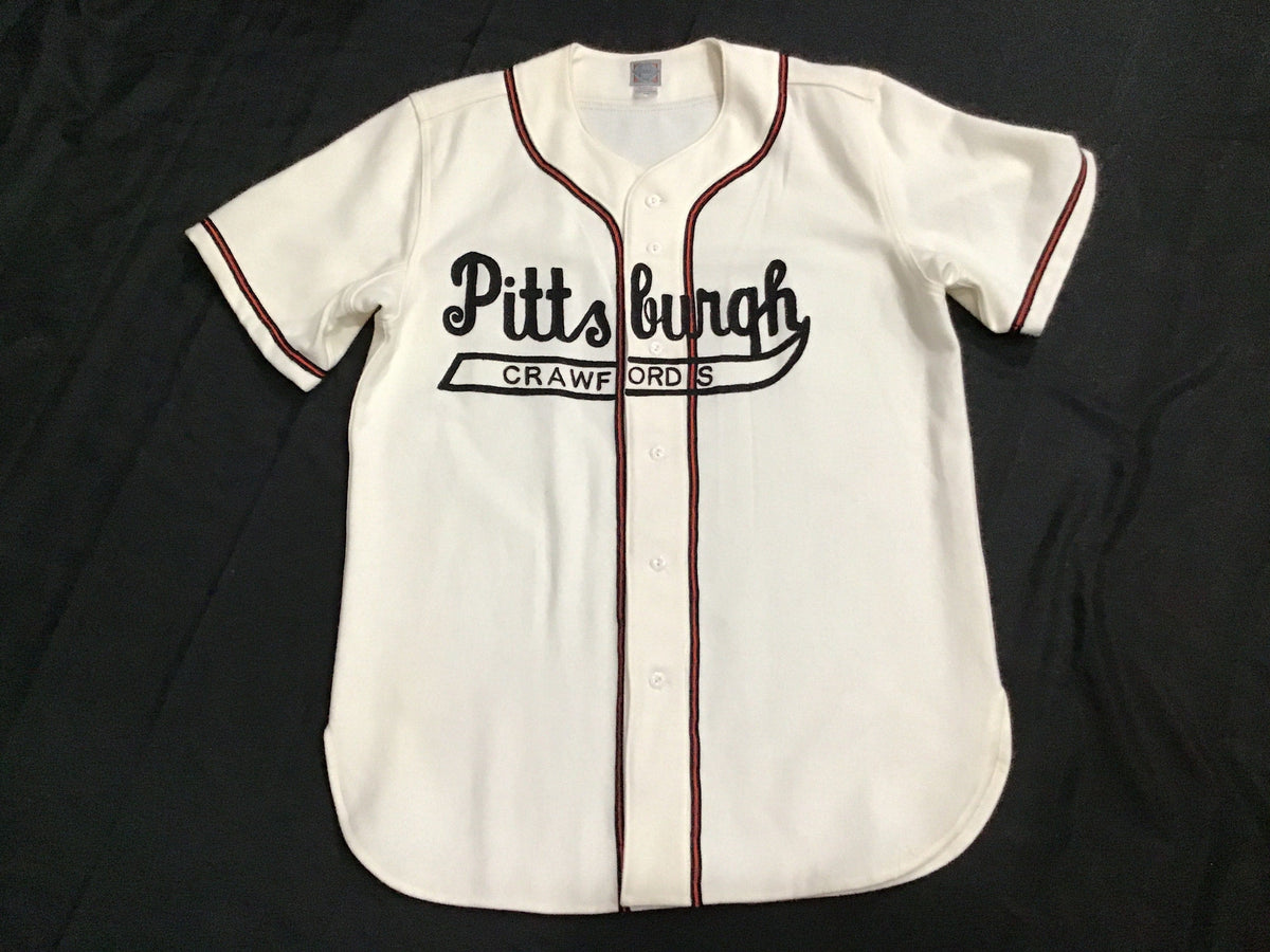 ニグロリーグ pittsburgh crawfords ユニフォーム Pittsburgh Crawford #17 Men's L Flannel Vintage Baseball Jersey