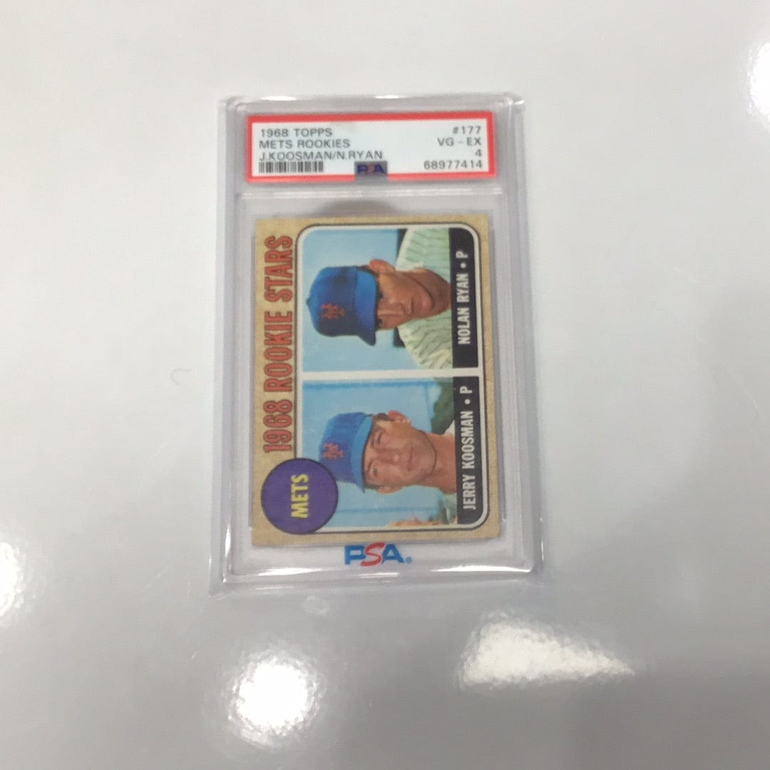 Topps 1968 Rookies Card With Koosman and Ryan - Mets History