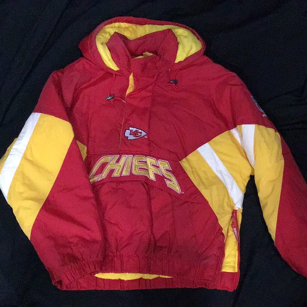 Vintage Deadstock Kansas City Chiefs Satin Starter Jacket XL Made in USA  Mint