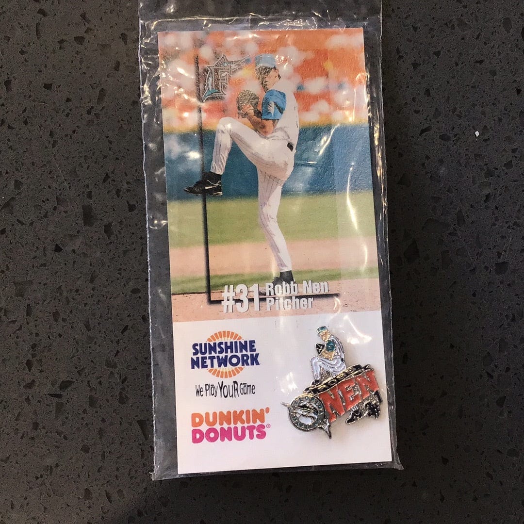 Jeff Conine in Miami Marlins - Baseball Photo Vintage - Pin