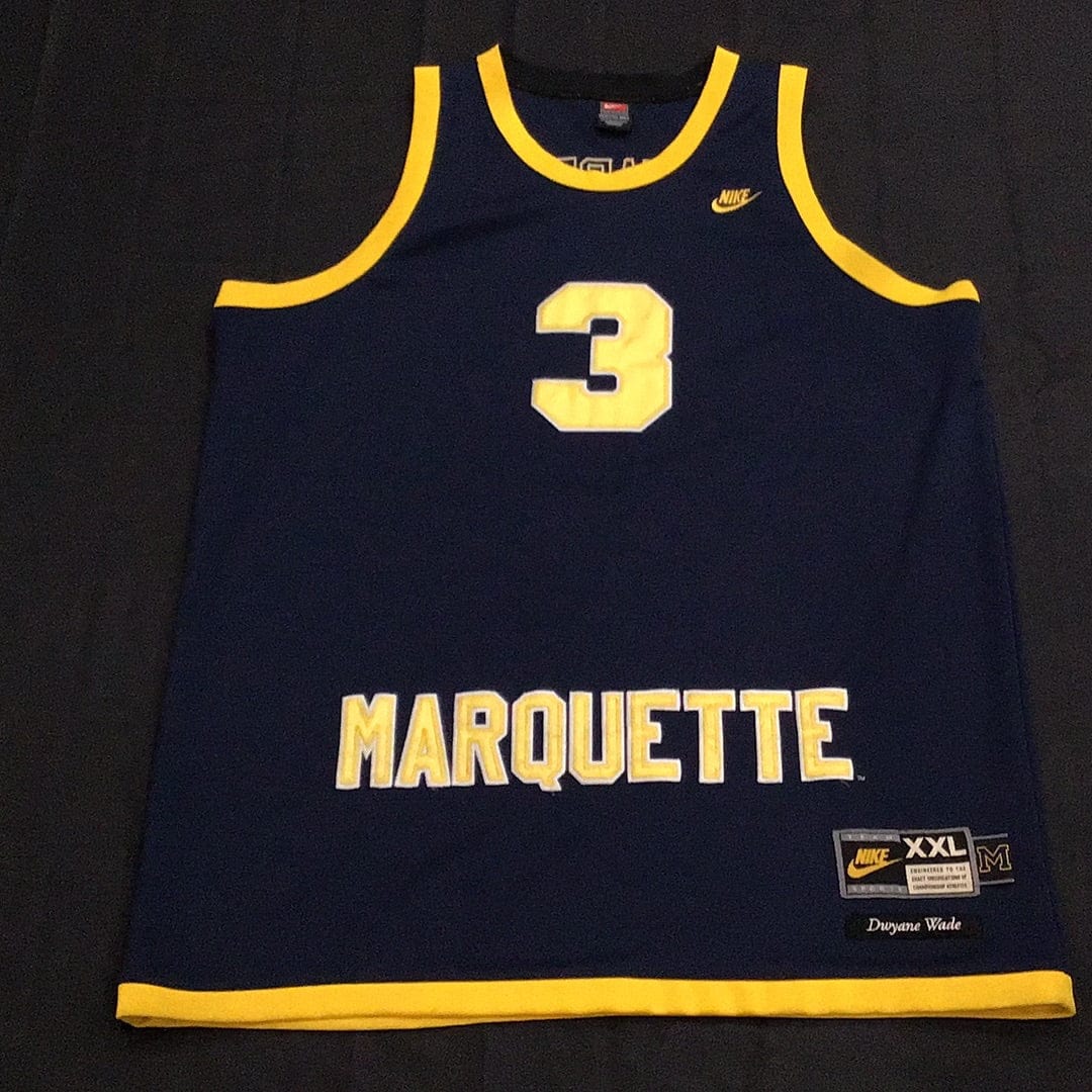 D wade best sale marquette jersey