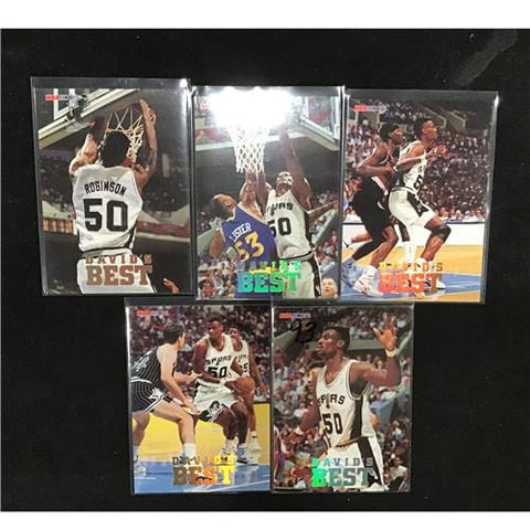 1993-94 NBA Hoops David’s Best - Basketball - Complete Insert Set DB1-DB5