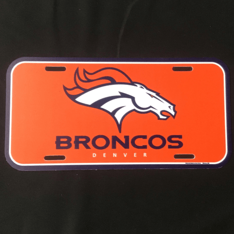 License Plate - Football - Denver Broncos