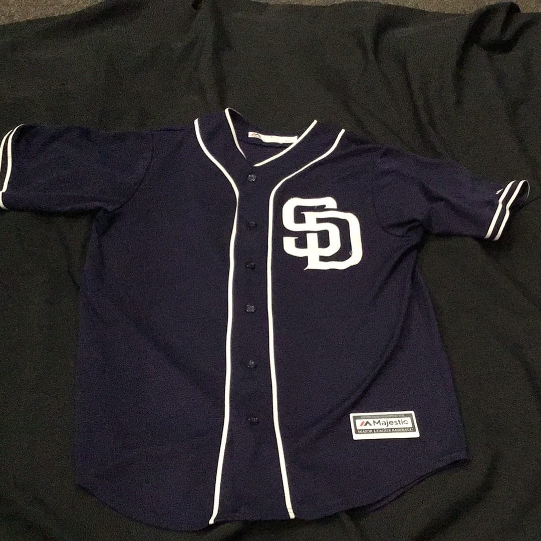 SAN DIEGO PADRES 1990's Home Majestic Throwback Baseball Jersey