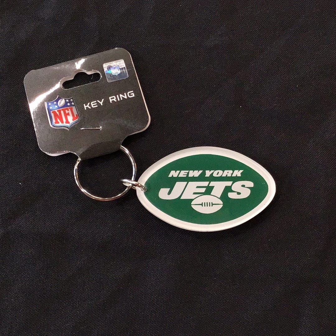 New York Jets Rubber Key Ring NFL Keychain