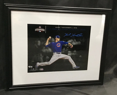 Kyle Hendricks Chicago Cubs Autographed Photo Fanatics Cert