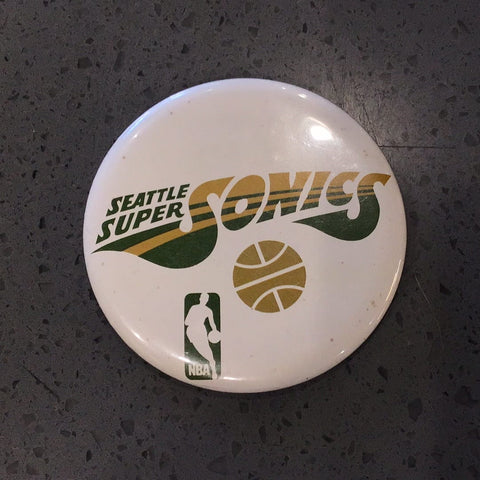 Seattle Super Sonics Vintage NBA Button Pin