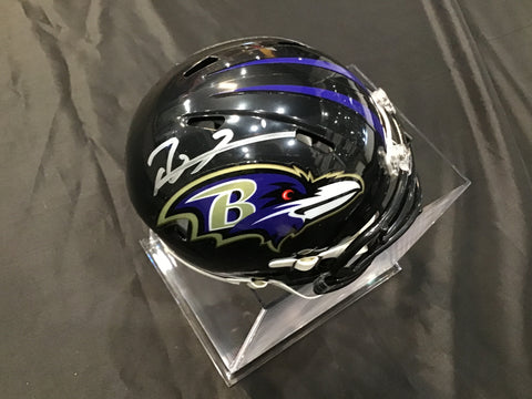 Baltimore Ravens Ray Lewis Autographed Mini Helmet Beckett Certified