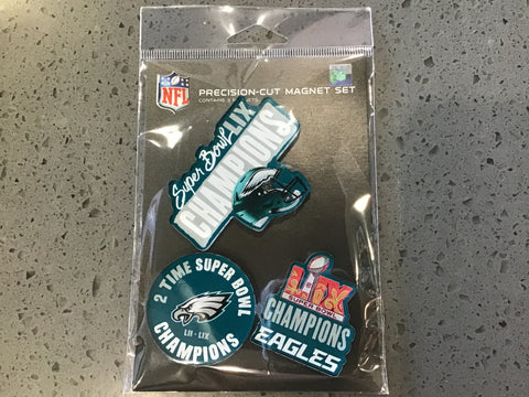 Super Bowl Eagles Precision-Cut Magnet Set