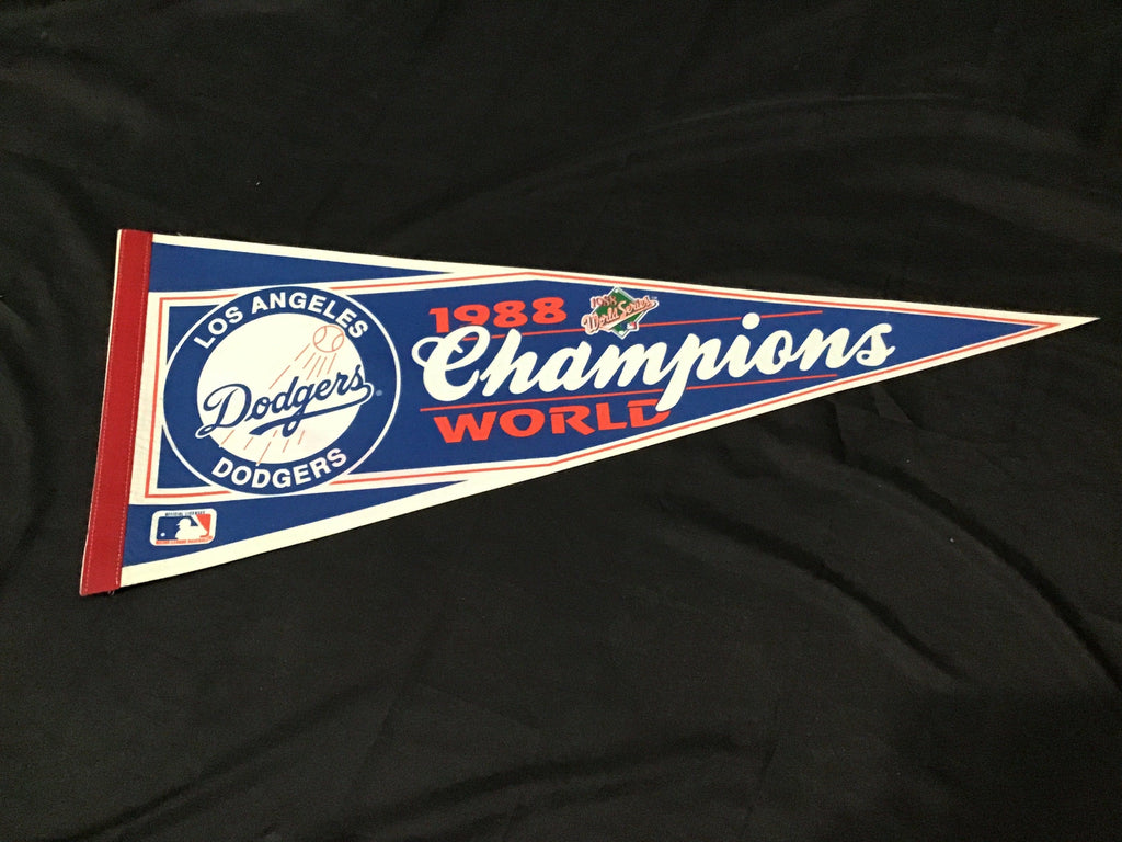 Los Angeles Dodgers 1988 World Series Champions Vintage Pennant