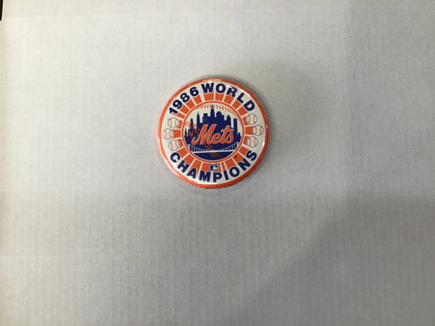 New York Mets 1986 World Series Champion Small Button