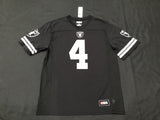 Oakland Raiders Derek Carr #4 Jersey Adult Large NWT