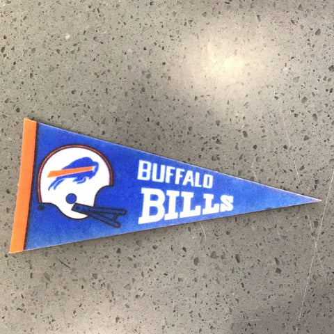 Team Pennant Mini Vintage Football Buffalo Bills