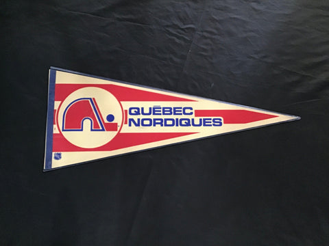 Team Pennant Vintage Hockey Quebec Nordiques