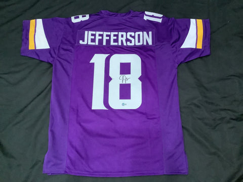 Justin Jefferson #18 Minnesota Vikings Autographed Jersey Cert