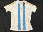 Golden Lionel Messi Logo Edition Adult Large Soccer Jersey NWT Blank Back