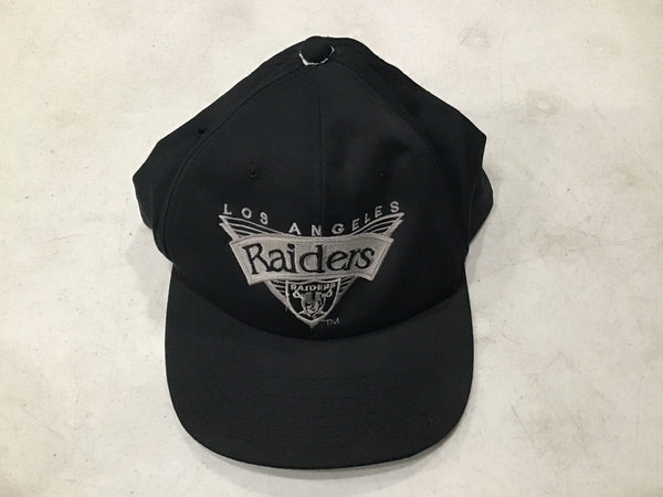 Vintage Los Angeles Raiders キャップ ブラック Vintage LOS ANGELES RAIDERS Black Leather Script Official