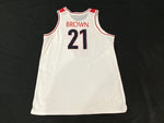 University of Arizona Wildcats Andy Brown #21 Player-Issued Basketball Jersey Adult 50 Extra Long