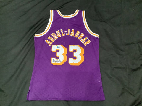Kareem Abdul-Jabbar #33 LA Lakers Autographed Jersey Cert