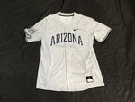 University of Arizona Wildcats Stitched Baseball Jersey Adult Large Gray