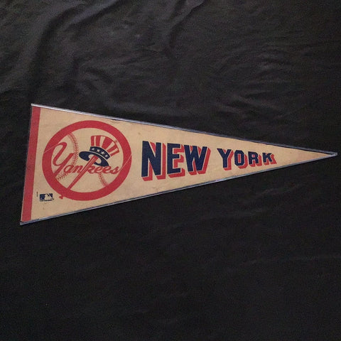 Vintage Yankees Pennant Yankees Memorabilia Baseball 