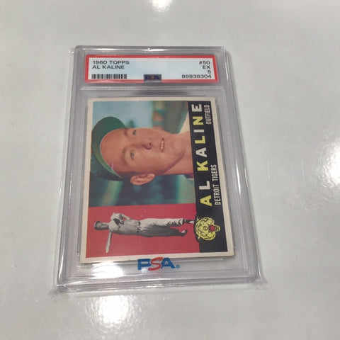 1960 Topps Al Kaline #50 Graded Card PSA 5 (8304)