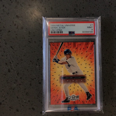 1999 Metal Universe Derek Jeter Linchpins PSA 9 (4108)