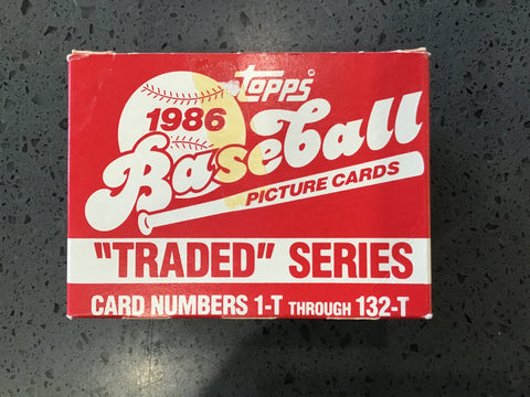 1986 Topps Baseball Traded Series Set