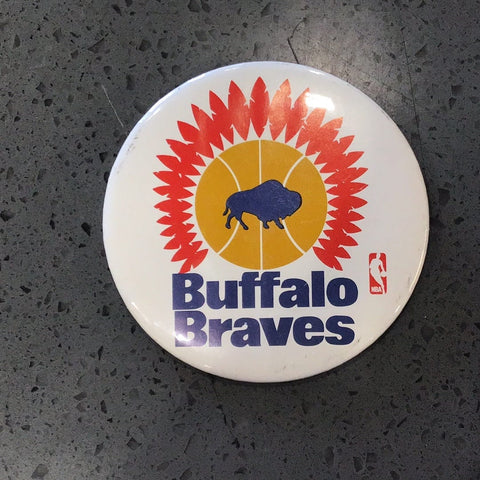 Buffalo Braves Vintage NBA Button Pin