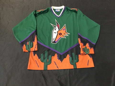 Phoenix Coyotes Green Alternate Kachina Hockey Jersey Adult XL