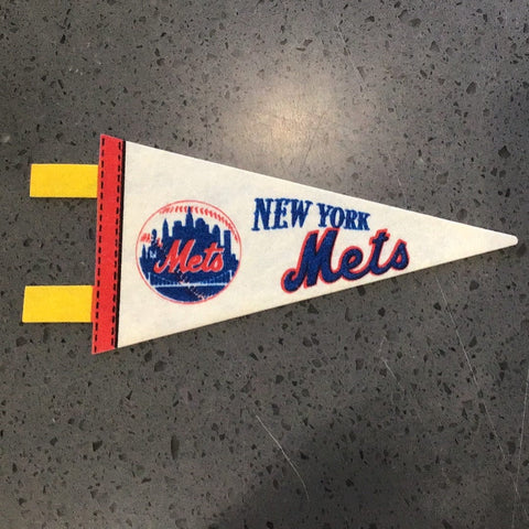 Team Pennant Mini Vintage Baseball New York Mets