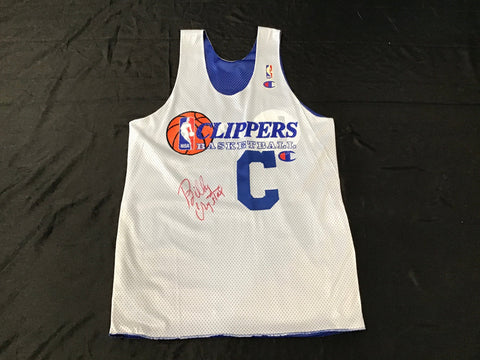 LA Clippers Billy Crystal Worn, Autographed Stitched Practice Jersey Adult Large PSA Certified