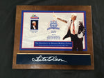 University of Arizona Wildcats Basketball Lute Olsen Autographed McKale Center Floor Piece