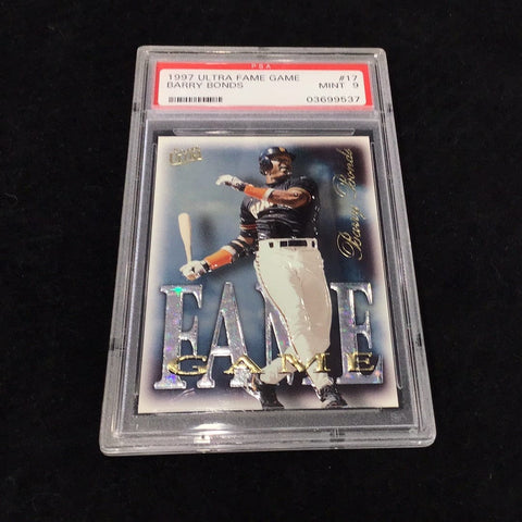 1997 Ultra Fame Game Barry Bonds #17 Graded Card PSA 9 (9537)