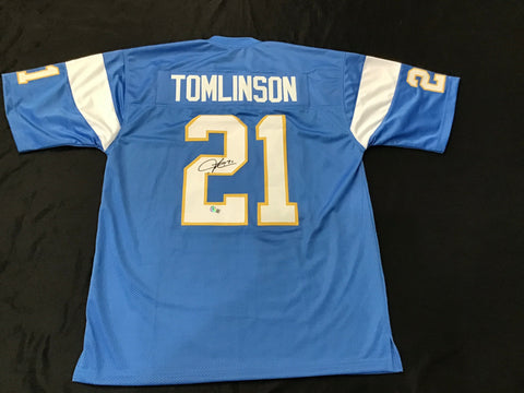 San Diego Chargers LaDainian Tomlinson #21 Autographed Stitched Jersey Adult XL