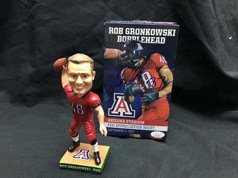 University of Arizona Wildcats Rob Gronkowski Bobblehead With Autographed Box JSA Certified