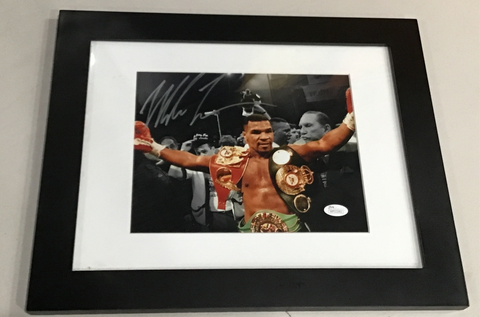 Mike Tyson 8x10 Autographed and Framed Photo - JSA Authenticated