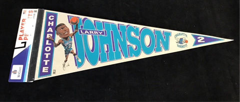 Larry Johnson Vintage Pennant