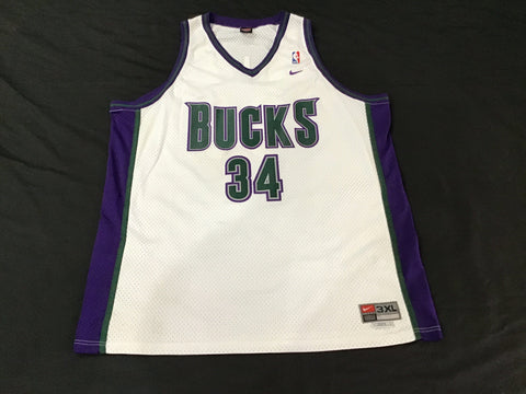 Milwaukee Bucks Ray Allen #34 Stitched Jersey Adult 3XL +2 Length