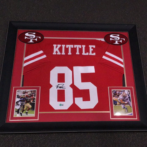 George Kittle #85 San Francisco 49ers Autographed Jersey Framed