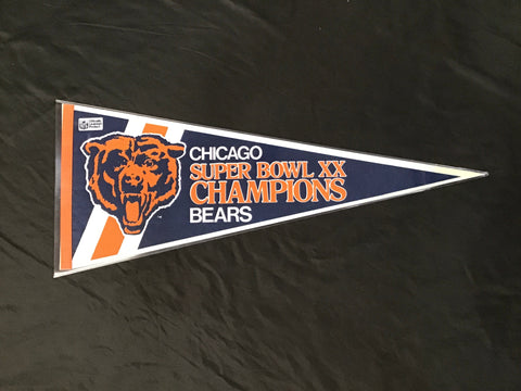 Team Pennant Chicago Bears Super Bowl XX Champions