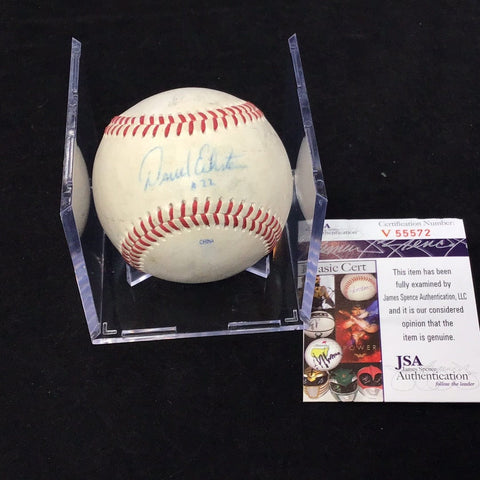 David Eckstein Autographed Baseball JSA Certified