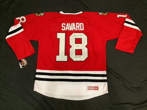 Denis Savard #18 Chicago Blackhawks Autographed Jersey Certified